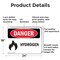 Signmission Hydrogen Danger Sign, Aluminum, 24in W x 18in L, 2PK OS-2PACK-DS-A-1824-L-1368 - alternate 8